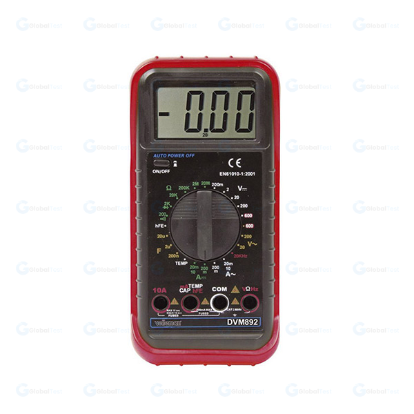 Multimètre numérique PCW01A – CAT III 600 V, écran LCD rétroéclairé, NCV, test diode