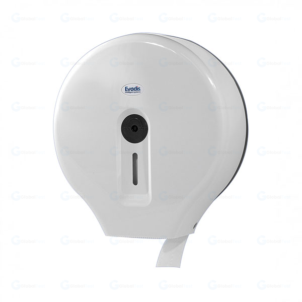 Distributeur de papier toilette en plastique blanc – pour rouleaux standards