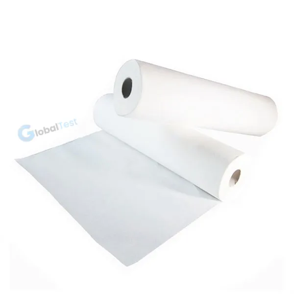 Drap d’examen en cellulose blanche (50×50 cm), double épaisseur, absorbant, résistant à l’humidité — rouleau prêt à l’emploi, conditionné individuellement