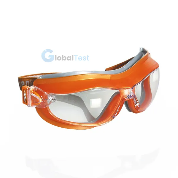 Lunettes masque sport en polycarbonate anti-buée – bandeau TPE, joint facial ventilé, bord souple, norme EN 166 1 B 34, usage professionnel ou sportif.