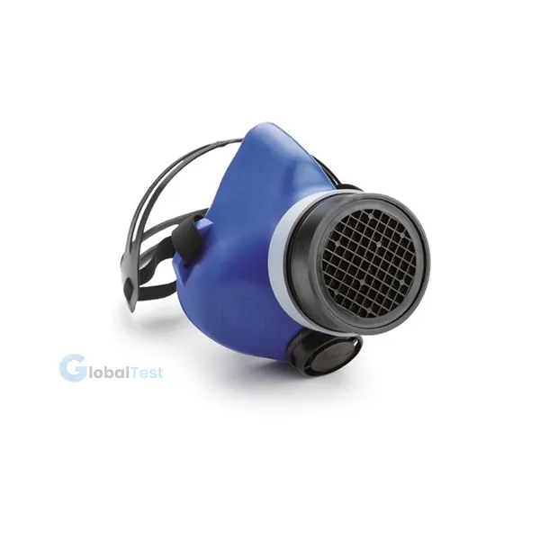 Masque de protection mono-filtre conforme à la norme EN140, demi-masque ergonomique avec raccord fileté, valve d’expiration et bord souple, idéal pour travaux poussiéreux tels que le ponçage, le polissage et le décapage.