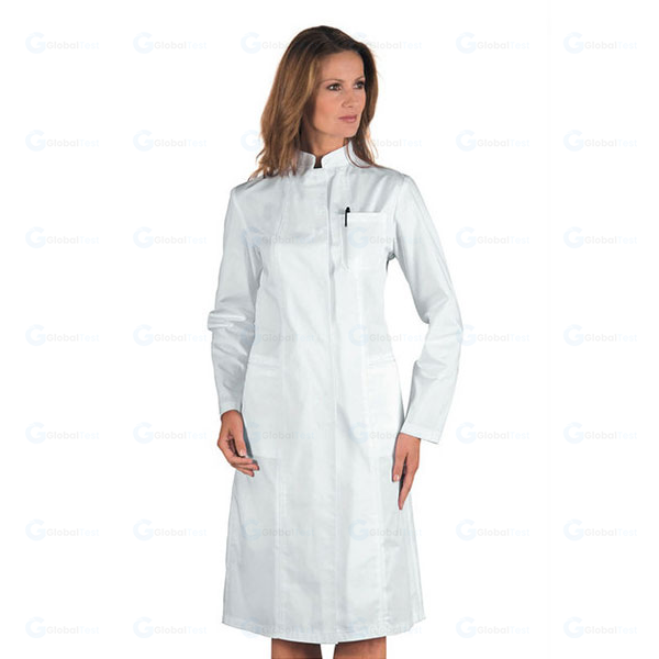 Blouse de Travail Médical – Vêtement professionnel unisexe, col mao, manches courtes