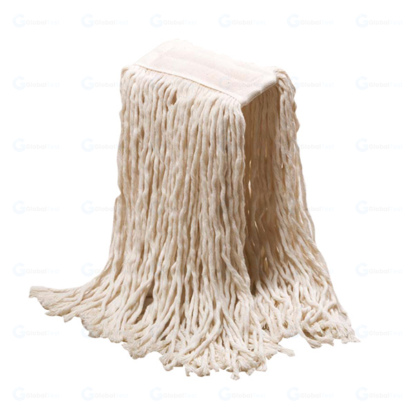 Faubert 350 g – frange en coton 100 %, support percé, idéale pour le lavage humide ou sec, haute absorption des graisses et solvants, sans traces