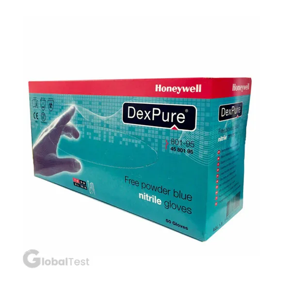 Gants jetables en nitrile bleu Dexpure® 800-81 – non poudrés, ajustés à la main, offrant une excellente élasticité et une sensibilité tactile accrue. Idéaux pour les professionnels de la santé, les laboratoires, l'industrie agroalimentaire et les métiers de la propreté.