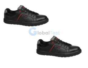 Chaussure de sécurité tige basse S1 SPEEDY T.BASSE, tige en cuir fleur grainé, doublure en tissu respirant, première en EVA perforée, semelle bi-densité antidérapante, idéale pour environnements secs, offrant confort et protection au quotidien.