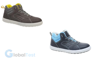 Chaussure de sécurité tige haute S1 ECO01-S1, tige en cuir fleur grainé offrant une excellente résistance à l’abrasion, doublure en tissu respirant pour un confort durable, première