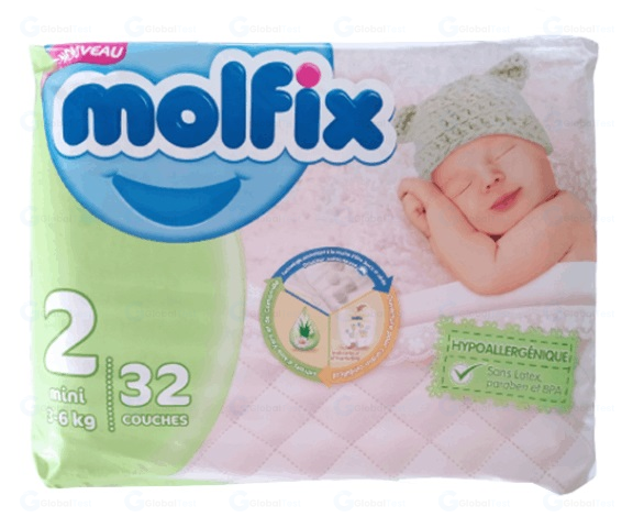 Couches bébé Molfix T2 – confort et absorption optimale
