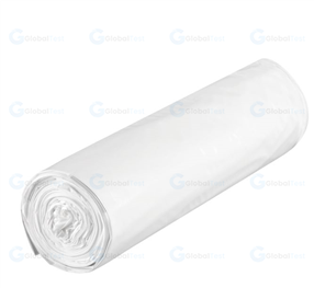 Lot de 25 sacs poubelle blancs de 100L, fabriqués en polypropylène haute densité, résistants aux déchirures et aux perforations, idéals pour la collecte de déchets ménagers et professionnels, compatibles avec les poubelles de 100 litres, offrant une solution pratique et économique pour le tri sélectif et l'entretien