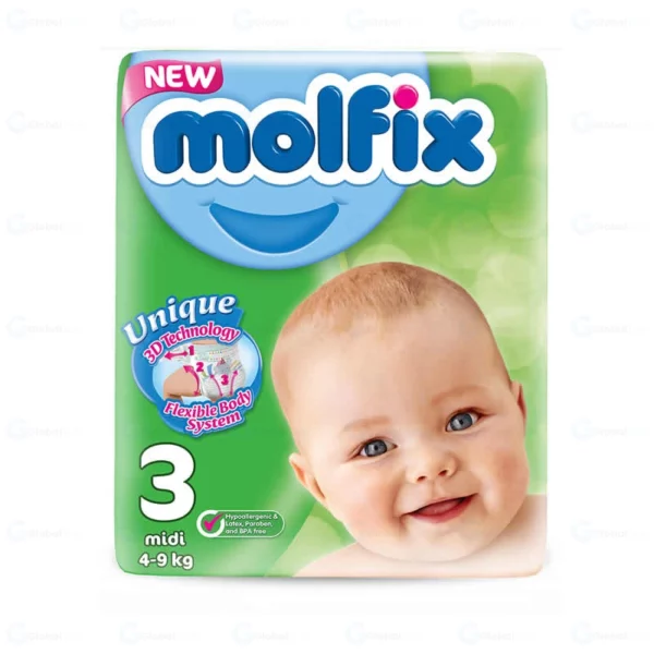 Couches bébé Molfix T3 – protection douce et absorbante
