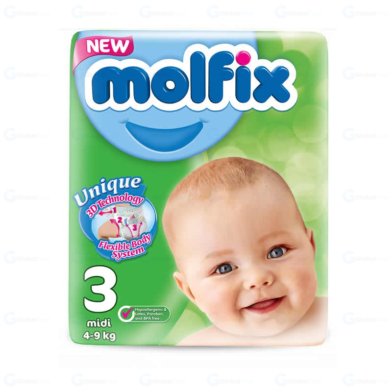Couches bébé Molfix T3 – protection douce et absorbante