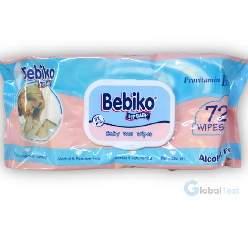 Lingettes bébé Bebiko – lingettes ultra-douces et résistantes pour l’hygiène quotidienne des nourrissons, sans alcool, sans parabène, sans phénoxyéthanol, testées dermatologiquement, hypoallergéniques, imprégnées d’un léger parfum frais, format refermable pratique