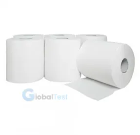 Rouleau essuie-tout mini 600 g, 2 plis, 260 formats, dévidage central, fabriqué en ouate recyclée certifiée.