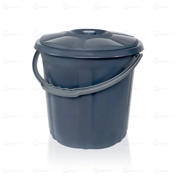 Poubelle Cuisine 23L grise en plastique – légère, résistante et facile à nettoyer, idéale pour les cuisines, salles de bains ou petits espaces extérieurs.