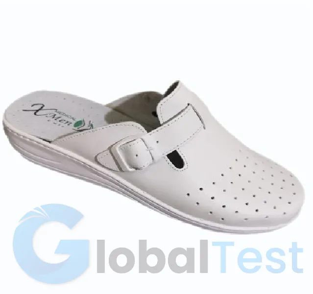 Sabot orthopédique léger, antibactérien, antidérapant et résistant à l’eau, conçu pour offrir un confort optimal aux professionnels de la santé, de la restauration et de l'industrie, avec une semelle ergonomique et respirante pour une utilisation prolongée.