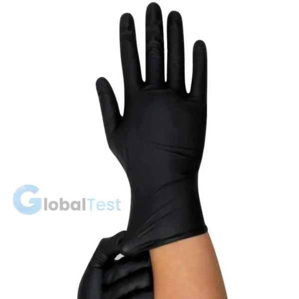 Gant jetable en latex noir – non poudré, ajustement parfait, surface texturée pour une adhérence optimale. Protection contre les produits chimiques, huiles, graisses et alcools. Idéal pour les professionnels de la santé, l'industrie pharmaceutique, l'esthétique et le nettoyage. Conforme aux normes relatives au contact alimentaire.