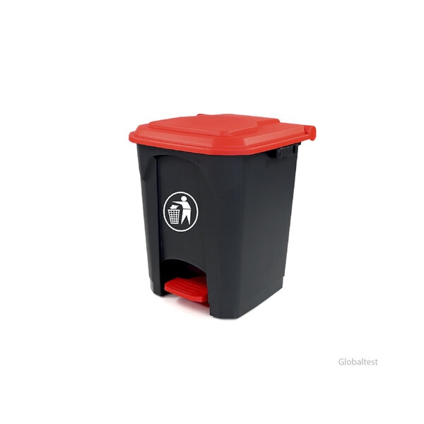 POUBELLE TRI-SELECTIF 30L-Rouge