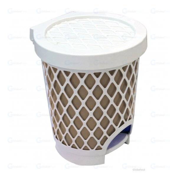 Poubelle PM avec pédale, design compact et hygiénique, idéale pour les petits espaces tels que bureaux, salles de bain ou cuisines, ouverture sans contact grâce à son mécanisme à pédale, couvercle hermétique pour limiter les odeurs, seau intérieur amovible pour un entretien facile, prix abordable