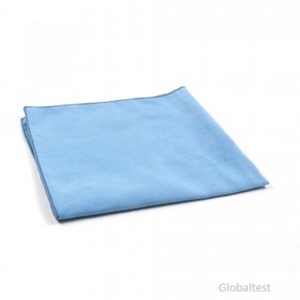 Chiffon en microfibre bleu pour vitres et miroirs