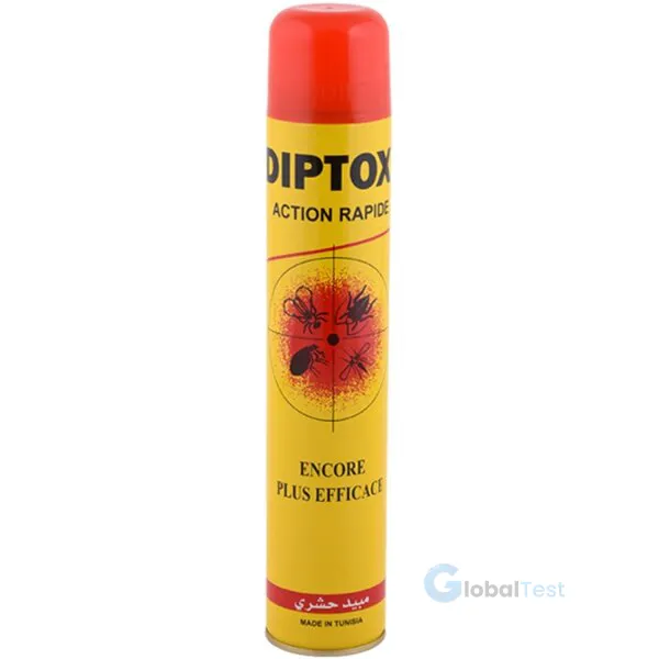 Insecticide Diptox 500 ml aérosol prêt à l’emploi, élimine efficacement mouches, moustiques, cafards, fourmis, puces et araignées, action rapide, usage intérieur et extérieur, formule sécurisée pour les humains et les animaux domestiques, idéal pour les foyers, bureaux et espaces extérieurs.