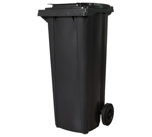 Conteneur à quatre roues  120L Noir