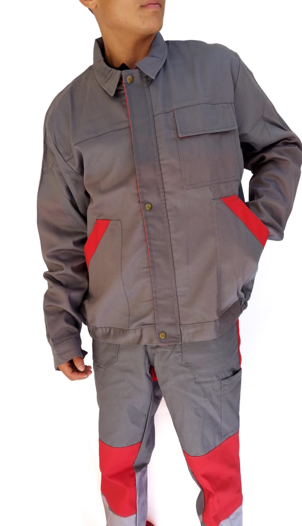 Veste et Pantalon  de sécurité Homme Gris- Rouge