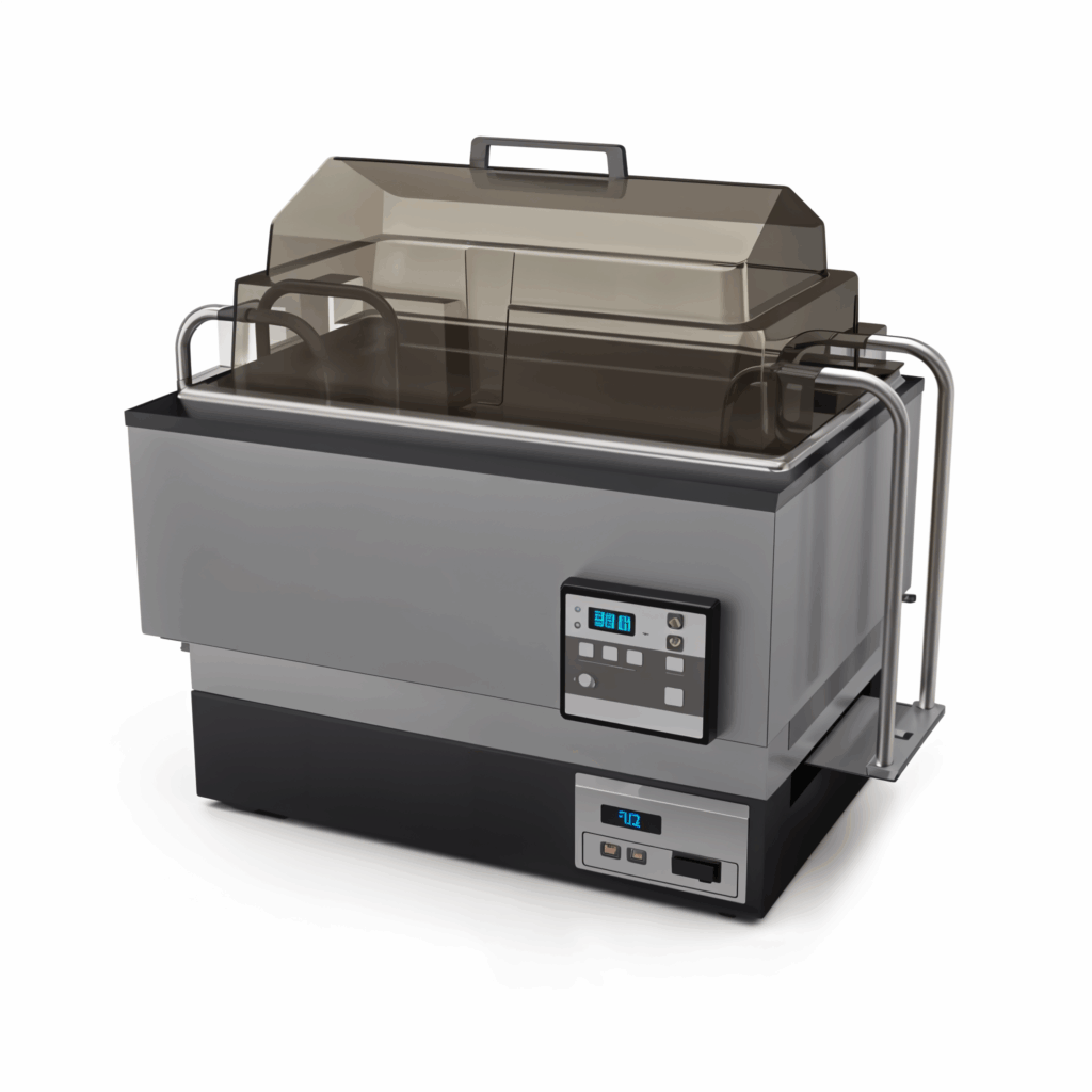 Bain marie digital WDO02 avec thermostat numérique et option d’agitation pour laboratoire
