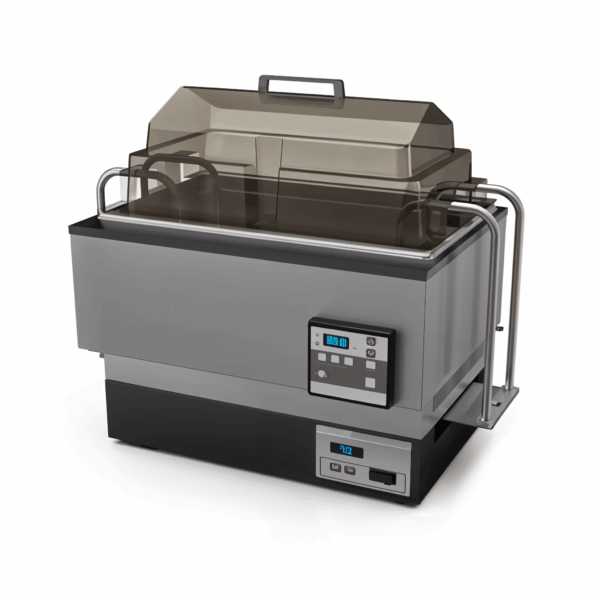 Bain marie digital WDO02 avec thermostat numérique et option d’agitation pour laboratoire