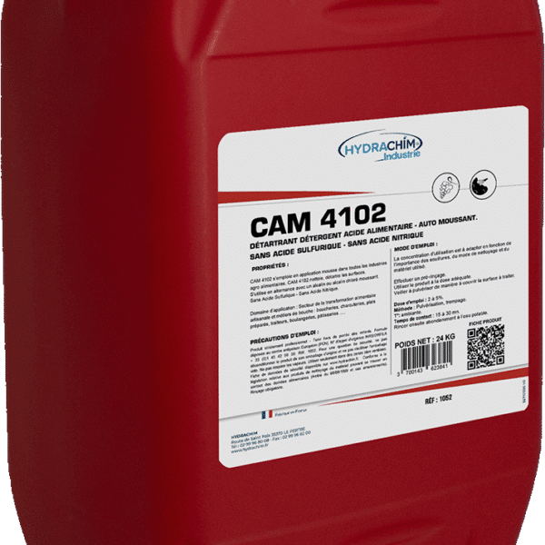 Détartrant détergent acide alimentaire auto moussant CAM 4102
