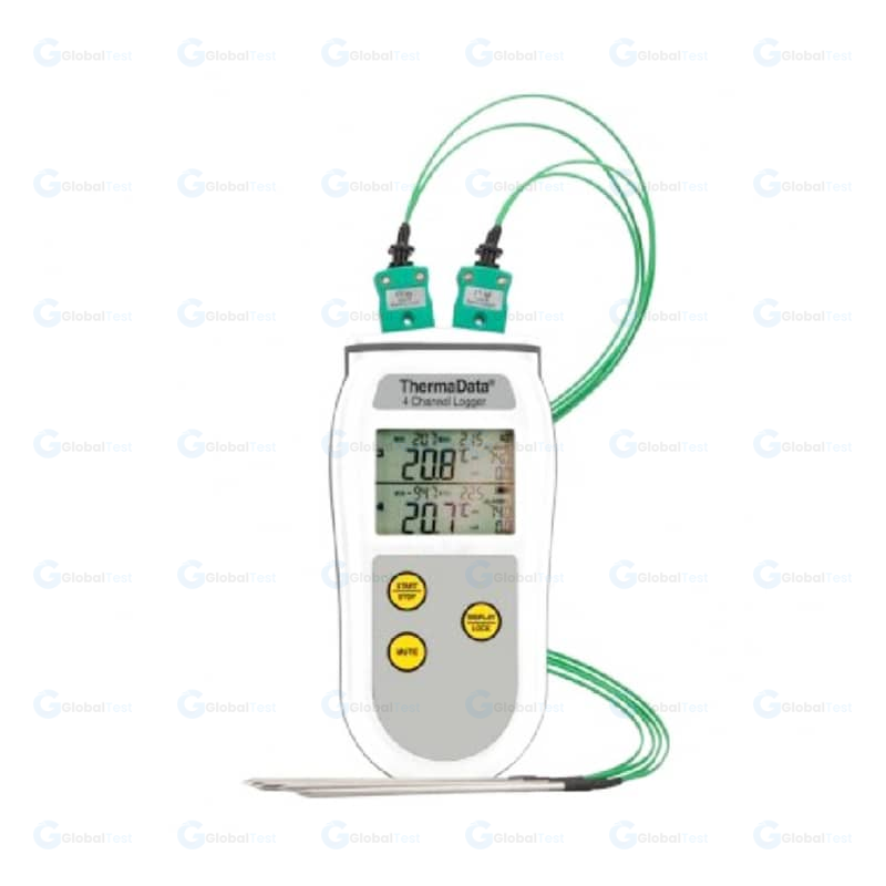 ThermaData 4-Channel Data Logger – Enregistreur de température 4 canaux avec affichage LCD et connectivité USB