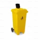 Poubelle Environnement 120L sans pédale – bac de collecte robuste en plastique haute densité, idéal pour les espaces publics, écoles, hôpitaux et bureaux.